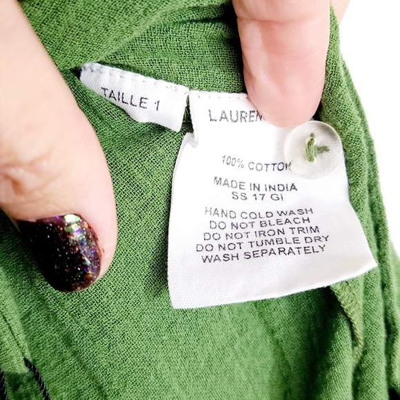 LAURENCE BRAS SKIRT TAILLE 1 GREEN - Picture 7 of 9